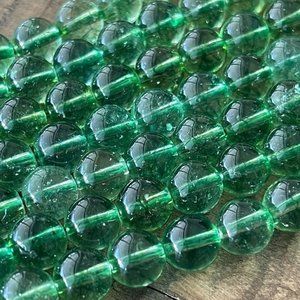 8mm Green Quartz Bead Strand